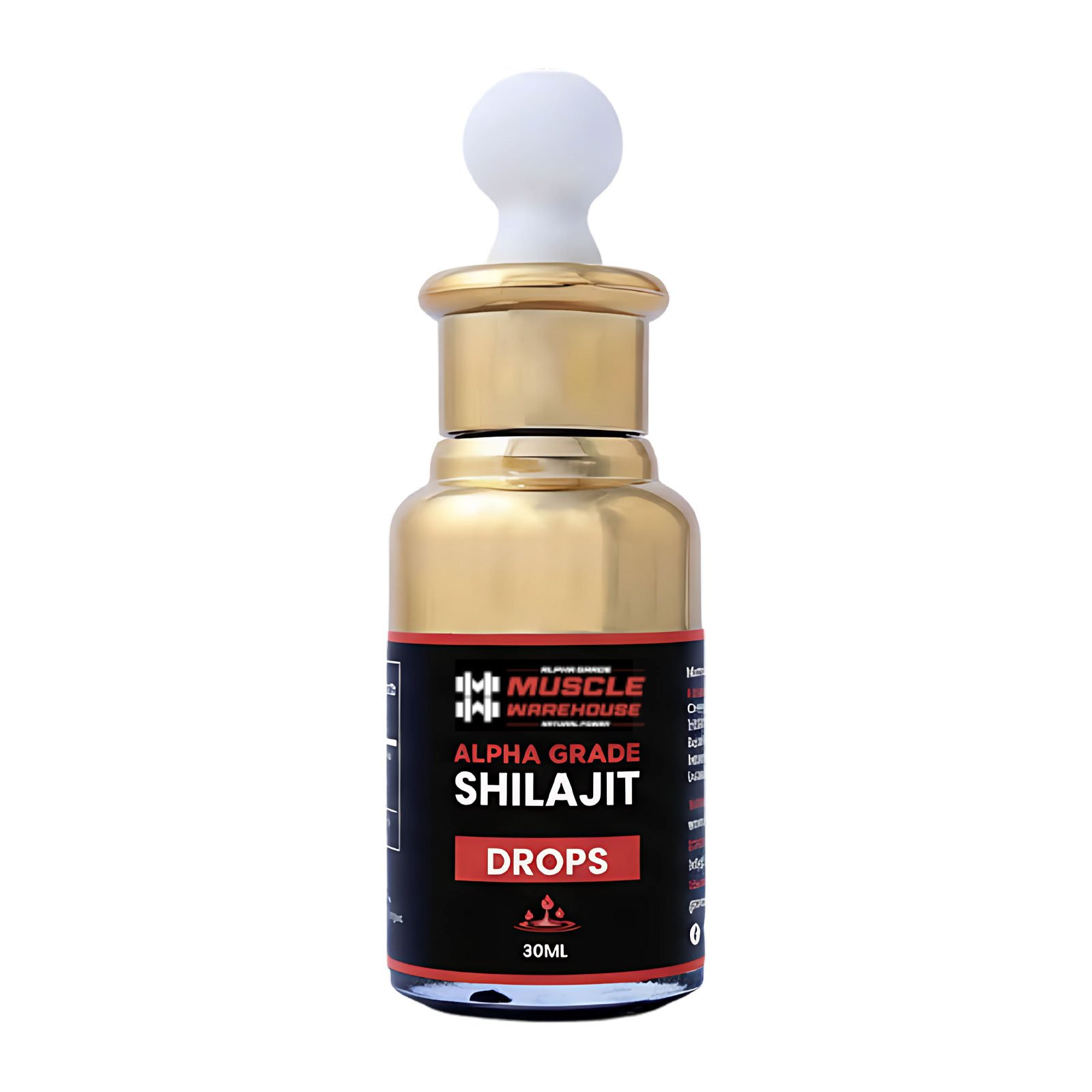 Alpha Grade Shilajit Drops 30ml – Fulvic Complex | Muscle warehouse
